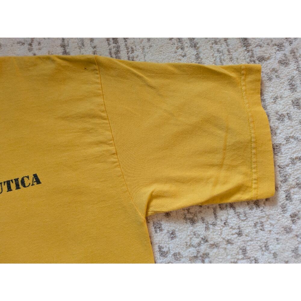 Vintage Y2K Nautica T-Shirt 100% Cotton Made In USA - Mens Large - Picture 7 of 16